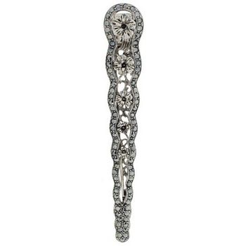 HB HairJewels - Large Austrian Crystal Alligator Clip - Smoke