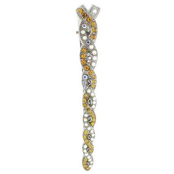 HB HairJewels - Kara Collection - Crystal Twist Claw - Amber (1)