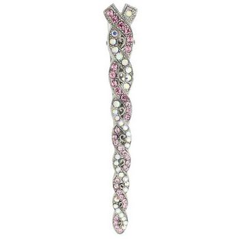 HB HairJewels - Kara Collection - Crystal Twist Claw - Pink (1)