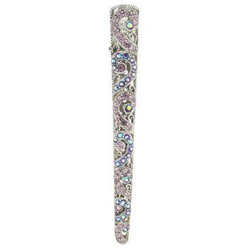 HB HairJewels - Kara Collection - Crystal Swirl Claw - Amethyst & Turq AB (1)