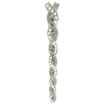 HB HairJewels - Kara Collection - Crystal Twist Claw - Smoke & White AB(1)
