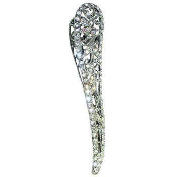 HB HairJewels - Austrian Crystal Condor Clip - White