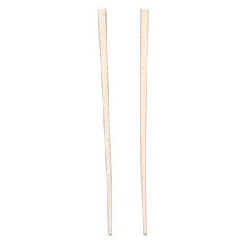 Hairsticks - Peach with White Flower Stencil