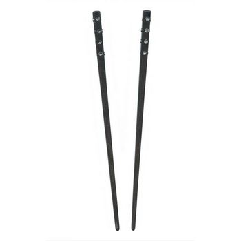 HB HairJewels - Rhinestone Hairsticks - Black