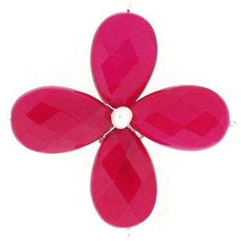 Natasha B. - Faceted Ruby Jade Pin