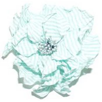 Jane Tran - A Multi-Layered Petal Flower Pin - Key Lime Green & White (1)