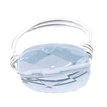 Natasha B. - Lavender Quartz Wire Ring - Size 6