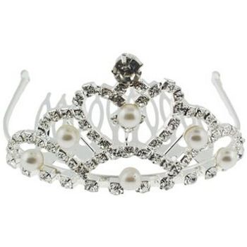 Karen Marie - Tiara Comb (1) Heart Shaped w/Crystal Top