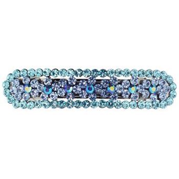 Karen Marie - Austrian Crystal Barrette - Aqua & Aqua AB (1)