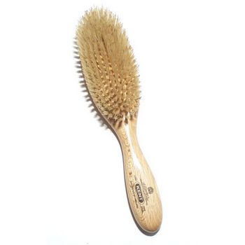 Kent - Oval Style Handmade Brush - Satinwood White Bristle