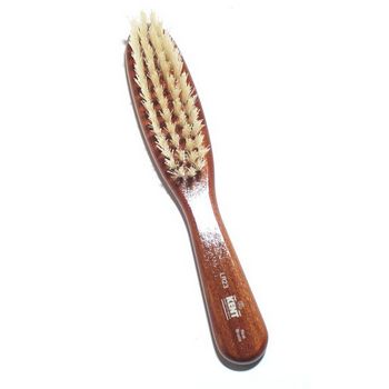 Kent - Handbag/Purse Narrow Style Brush - Dantawood White Bristle