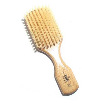 Kent - Men's Club Handled Brush - Beechwood White Bristle