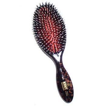 Kent - Traditional Oval Rubber Cushion Brush - Large Black Bristle/Nylon