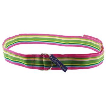 L. Erickson USA - Ribbon Belt Spade - 1 1/4inch Wide - Fuchsia/Green