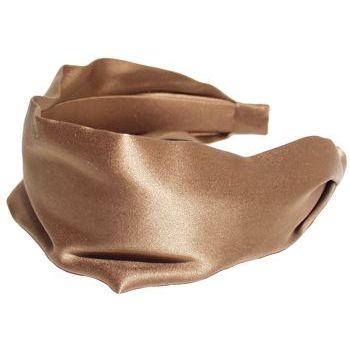L. Erickson USA - 3inch Scarf Headband - 100% Silk Charmeuse - Mocha