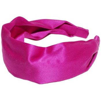 L. Erickson USA - 3inch Scarf Headband - 100% Silk Charmeuse - Fuchsia