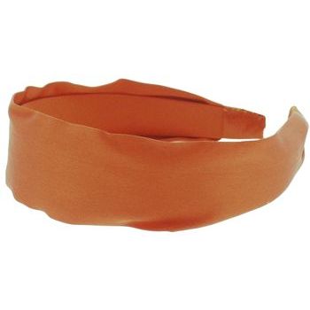 L. Erickson USA - 1 1/2inch Scarf Headband - 100% Silk Charmeuse - Orange