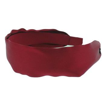 L. Erickson USA - 1 1/2inch Scarf Headband - 100% Silk Charmeuse - Red