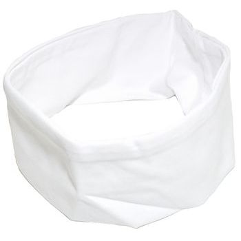 L. Erickson USA - French Lycra Wide Bandeau Headband - White