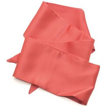 L. Erickson USA - Silk Charmeuse Sash Belt - Coral