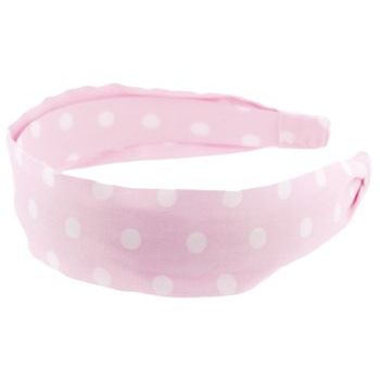 L. Erickson USA - 1 1/2inch Headband - Cotton Dot - Pink