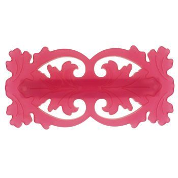 Laurent Olivier - Filigree Leaf Barrette - Fuchsia (1)