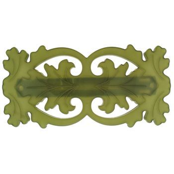 Laurent Olivier - Filigree Leaf Barrette - KHAKI (1)