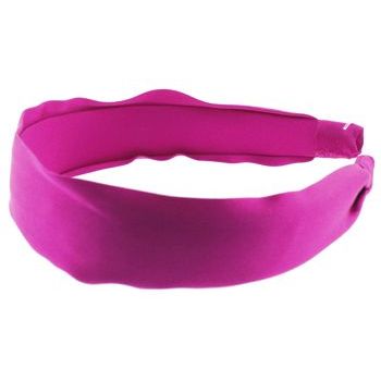 L. Erickson USA - 1 1/2inch Scarf Headband - 100% Silk Charmeuse - Fuchsia