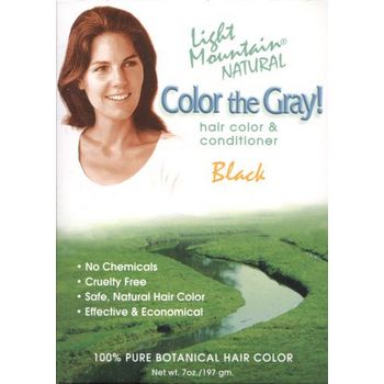 Light Mountain - Color the Gray! - Natural Color & Conditioner - Black