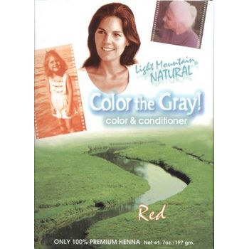 Light Mountain - Color the Gray! - Natural Color & Conditioner - Red