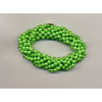 Beaded Scrunchie - Lime