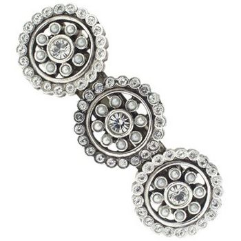 Linda Levinson - Silver Barrette w/Pave Setting (1)