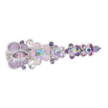 Medusa's Heirlooms - Enamel Flower Clamp - Lavendar
