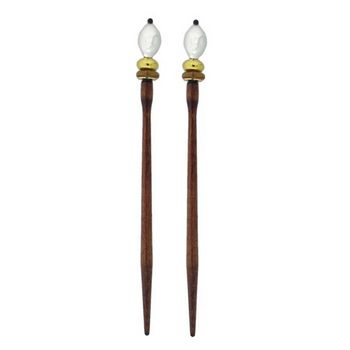 Mei Fa - Hairstyx - Reward Combo - Long Brown Hairsticks - (Set of 2)