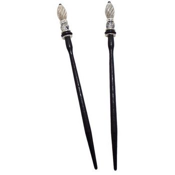 Mei Fa - Hairstyx - Kimono Silver - Long Hairsticks - (Set of 2)