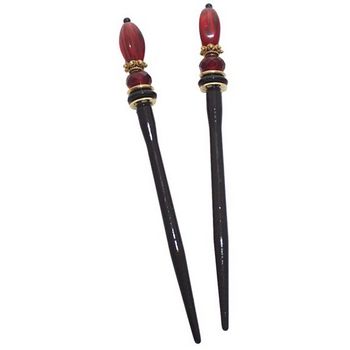 Mei Fa - Hairstyx - Raspberry - Short Hairsticks - (Set of 2)