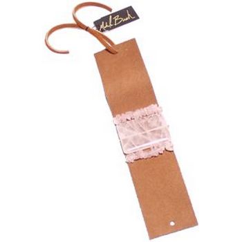 Michele Busch - Leather Cuff Bracelet - Rose Quartz & Butterscotch