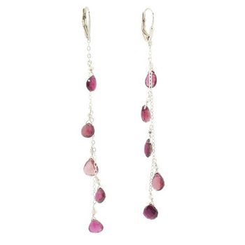 Michelle Roy - Stilletto Earrings - Pink Tourmaline - Deep Rose (Set of 2)