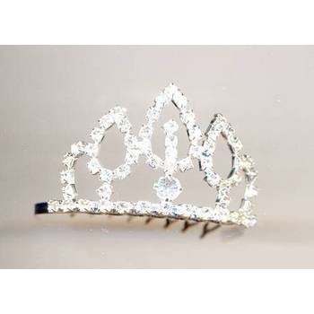 Mini Tiara Comb - Diamond Shaped