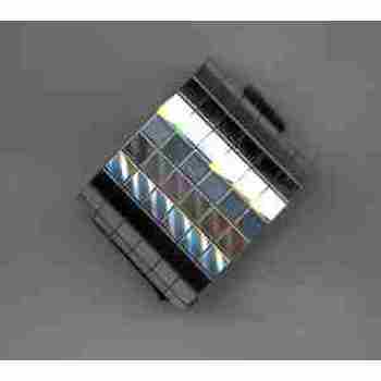 Mirrored Ponytail Holder - Silver