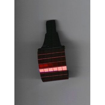 Mirrored Ponytail Holder - Ruby Red