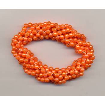 Beaded Scrunchie - Orange Crunch