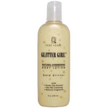 Pure & Basic - Glitter Girl - Gold Glitter - 8 oz