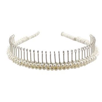 Renee Rivera - Silver & Pearl Headband w/Teeth