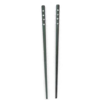 HB HairJewels - Rhinestone Hairsticks - Dark Green