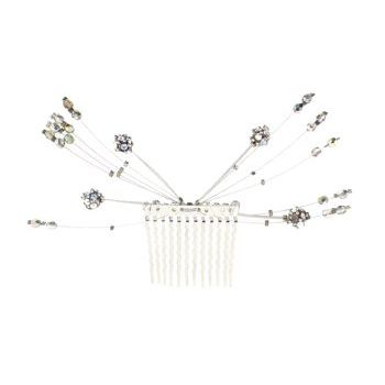 Seasonal Whispers - Mini Comb w/Starburst of Crystal Stones (1)