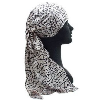 Susan Daniels - Scarf Headband (1) - Pink & Black Snake