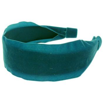 Susan Daniels - Headband - 2 1/8inch Teal Velvet Overhang (1)