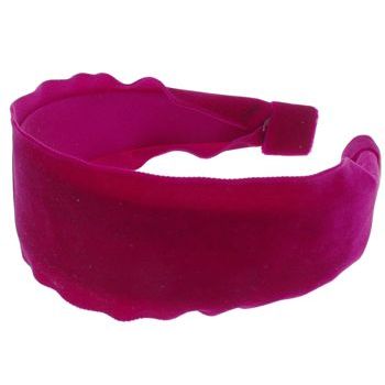 Susan Daniels - Headband - 2 1/8inch Fuschia Velvet Overhang (1)