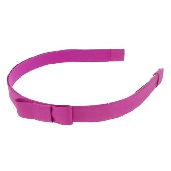 Susan Daniels - Headband - 1/2inch Satin - Fuschia with Bow